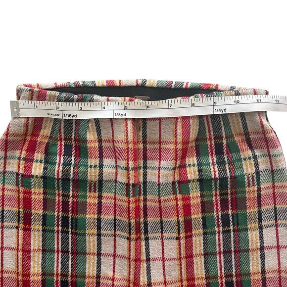 Free People Clean Crop Flare Trouser Pants Red Green Paid Size 0 - Picture 8 of 8